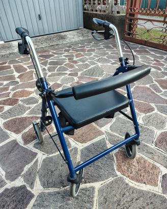 Deambulatore Rollator pieghevole  - sedile e freni
