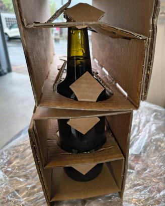 Imballaggio in cartone per spedizione bottiglie