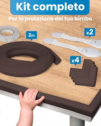   Kit Sicurezza Bambini - 6m Paraspigoli + 8 angol