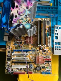 Scheda madre Asus P5k , q6600 quad core ,4gb ram