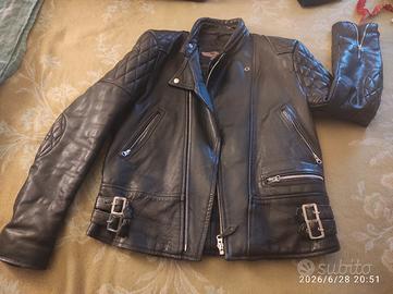 giubbotto pelle imbottitura moto