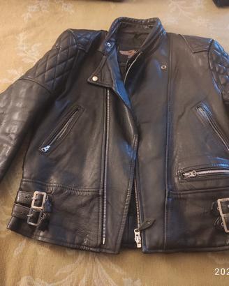 giubbotto pelle imbottitura moto