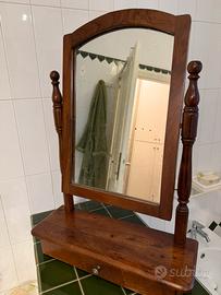 Specchio antico da tavolo