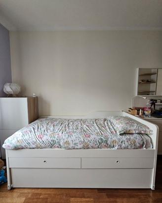 letto 3 in uno: 2 letti + cassettoni