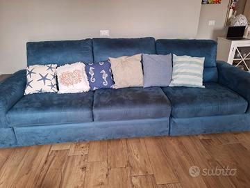 Divano letto Poltronesofà 3 posti–Memory foam 15cm