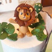 Baby Leoncino bomboniera/topper cake