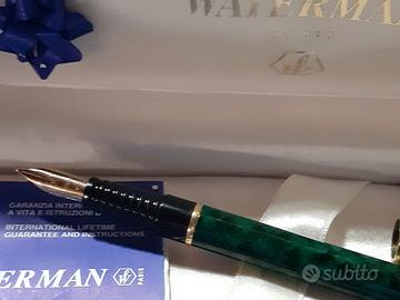 Penna stilografica Waterman verde da collezione 