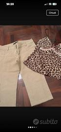 Completo pantaloni Celyn b top pura seta RB