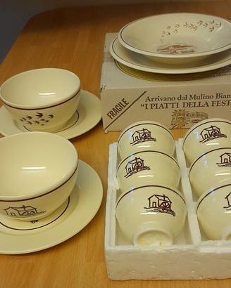 Set tavola vintage Mulino Bianco Barilla 1984/85