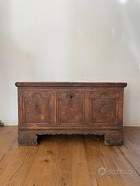 Cassapanca antica in legno originale