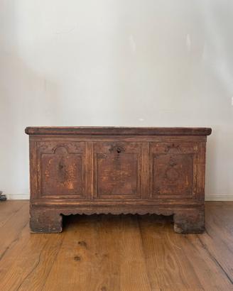 Cassapanca antica in legno originale