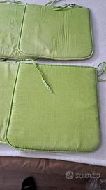 set cuscini da seduta cucina in tessuto