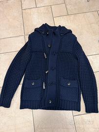 Montgomery-Cardigan in lana J.Lab blu notte