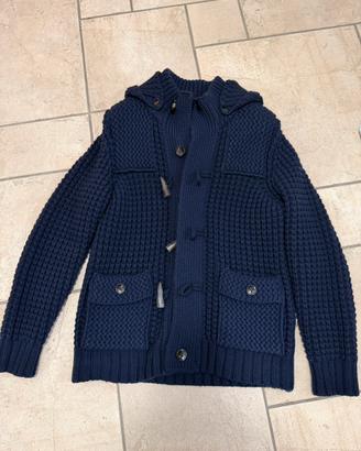 Montgomery-Cardigan in lana J.Lab blu notte