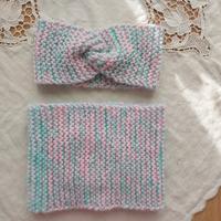 Coordinato scaldacollo e fascia 