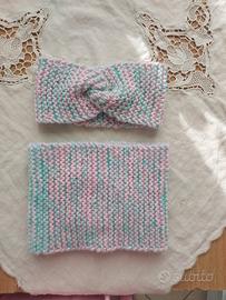 Coordinato scaldacollo e fascia 