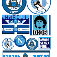 10 ADESIVI ULTRAS FEDAYN NAPOLI CURVA B