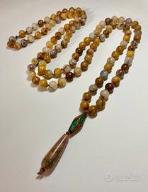 Collana Mala di pietre dure Terra Melange
