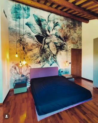 Letto effetto sospeso più materasso