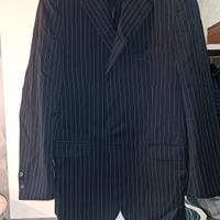 completo uomo nero gessato taglia 54