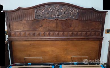 Letto Matrimoniale Artigianale - Anni '40