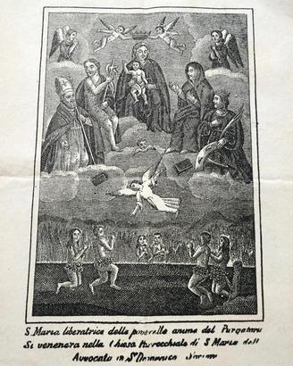 Litografia SS Maria Avvocata San Domenico Soriano
