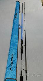 Canna mulinello esche spinning serra spigola
