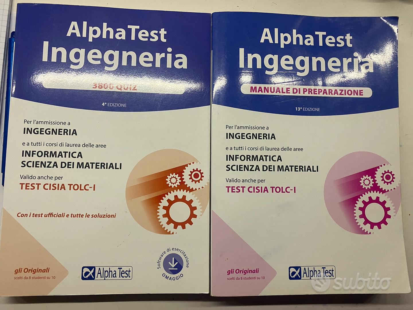 Alpha test ingegneria: manuale + 3800quiz - Libri e Riviste In vendita a  Reggio Calabria