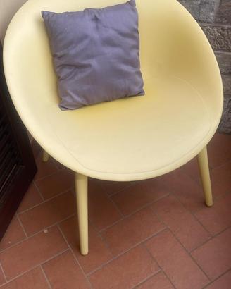2 sedie plastica esterno