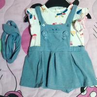 Completo bambina in cotone 