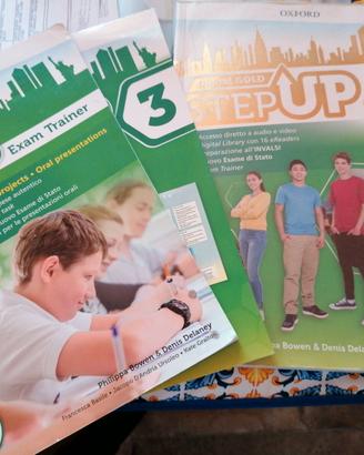 Libro inglese scuola media step up gold 3