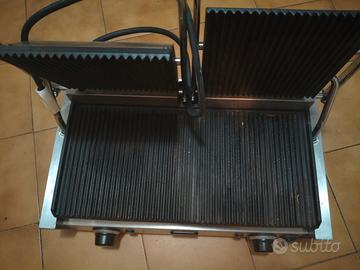 Piastra professionale doppia per panini 