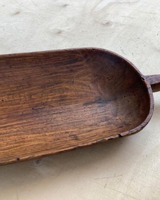 Sessola paletta antica legno per farina o cereali