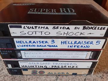 VHS videocassette film e video musicali 