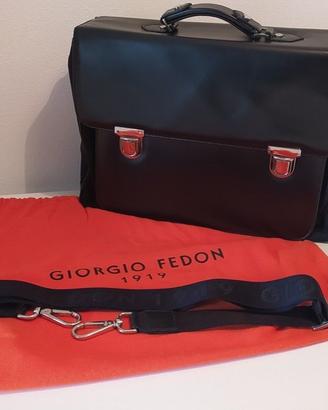 Borsa cartella messenger da lavoro in pelle Fedon