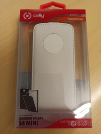 Custodia galaxy s4 mini bianca con flap