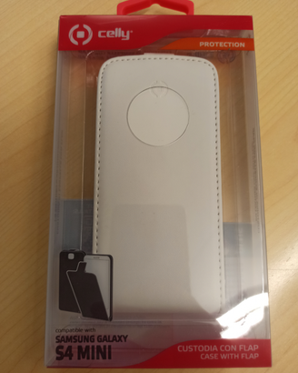 Custodia galaxy s4 mini bianca con flap