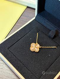Collana quadrifoglio oro