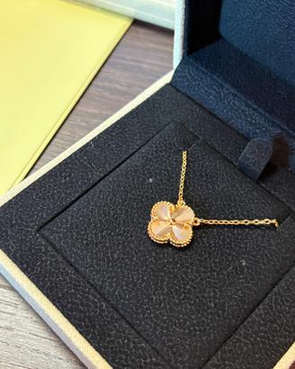 Collana quadrifoglio oro