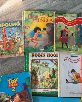 Lotto 12 libri Disney e fiabe illustrate vintage