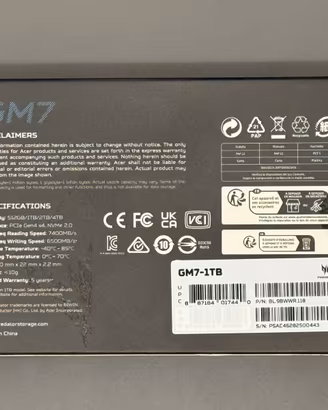 Acer Predator GM7 SSD 1TB M.2