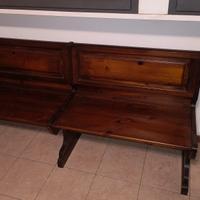 Panca in legno con contenitore