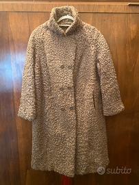 Pelliccia vintage Astrakan Karakul beige Germania