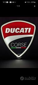 logo luminoso ducati corse