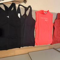 n. 4 top/ magliette sportive tg XS