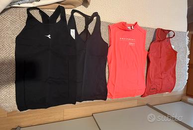 n. 4 top/ magliette sportive tg XS