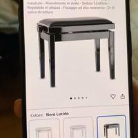 panca per pianoforte 
