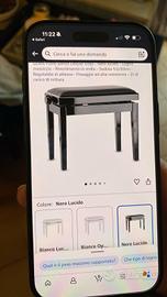 panca per pianoforte 