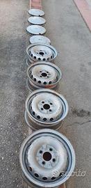 4 Cerchi IN FERRO+4 BORCHIE 5.5X13" ALFA 75