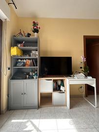 Libreria + mobiletto + scrivania